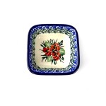 604 Bunzlau vierkant schaaltje 8 x 8 cm 2537X 604 Kleine vierkante schaaltjes 8 x 8 cm